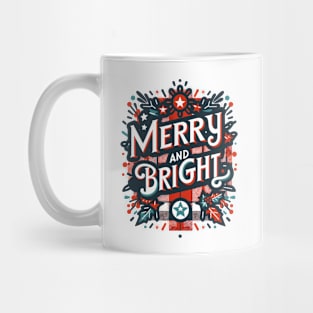 Merry And Bright Christmas Mug